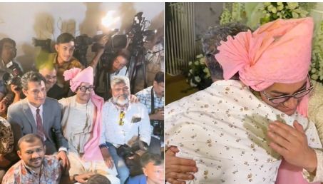 بیٹی کی شادی کے موقع پر عامر خان پاپارازیز کیساتھ گھل مل گئے، ویڈیو وائرل
