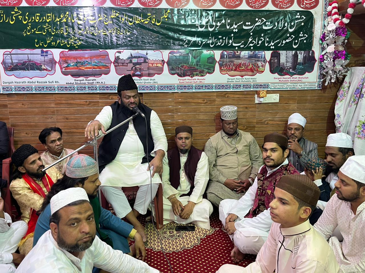 حضرت علیؓ کی تعلیمات پر عمل کرتے ہوئے زندگی گذارنے کی ضرورت صوفی منزل میں جشن مولیٰ علی سے مولانا ڈاکٹر حافظ مظفر حسین کا خطاب