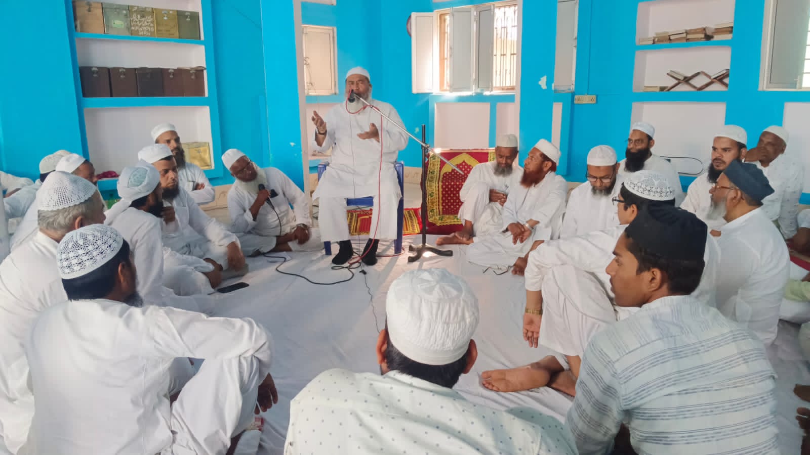 مدرسہ عربیہ مدینتہ العلوم پکھرایاں میں دعائیہ نشست کا انعقاد