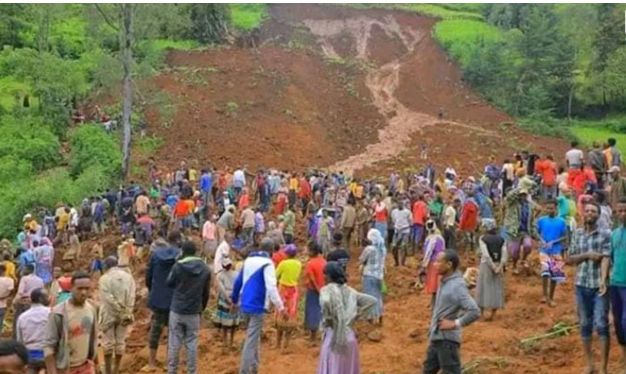 افریقی ملک ایتھوپیا میں لینڈ سلائیڈنگ سے 55 افراد ہلاک
