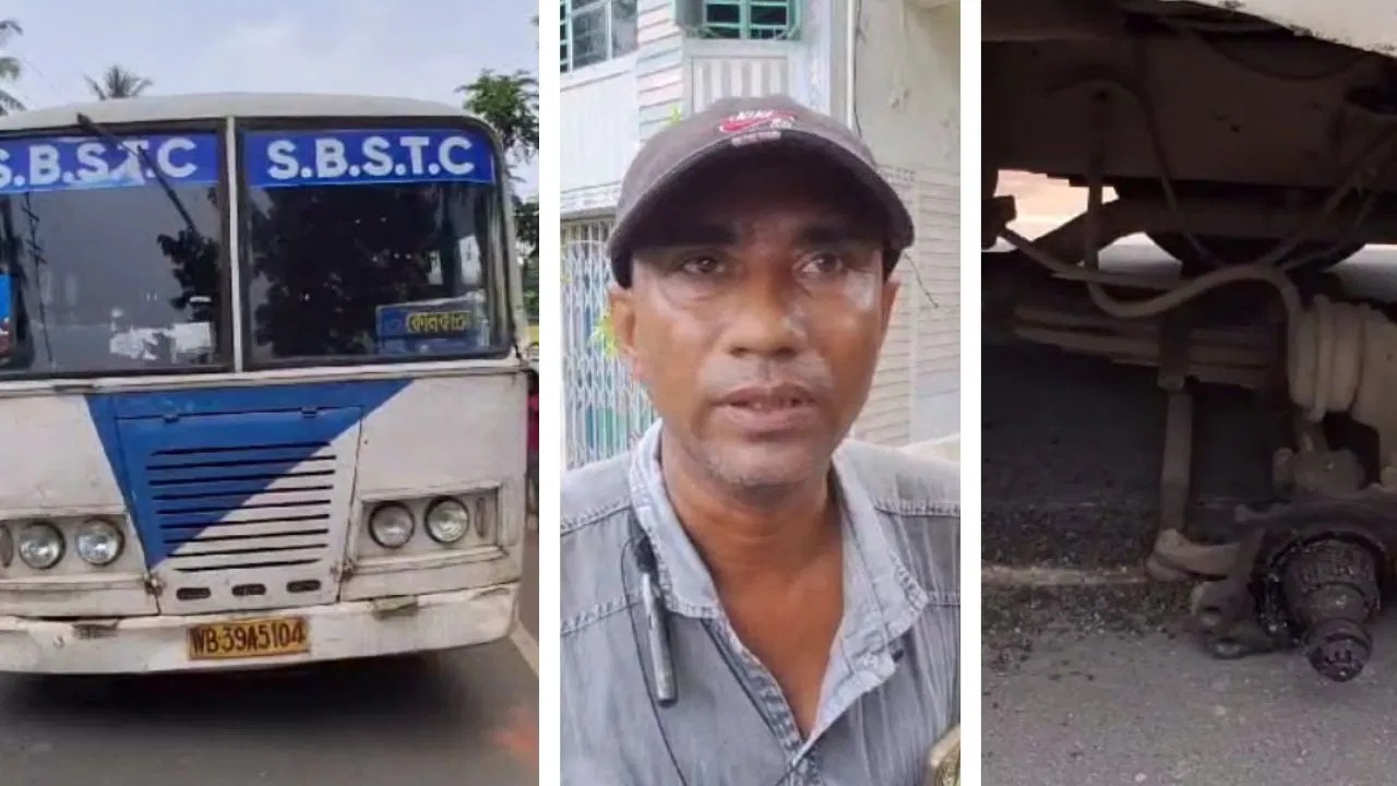 سرکاری بس کا پہیہ کھل گیا،' ڈرائیور شہاب الدین نے بچائی مسافروں کی جان