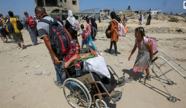 خان یونس میں دوبارہ آپریشن سے ہزاروں لوگ بے گھر، حملوں میں مزید 10 فلسطینی شہید