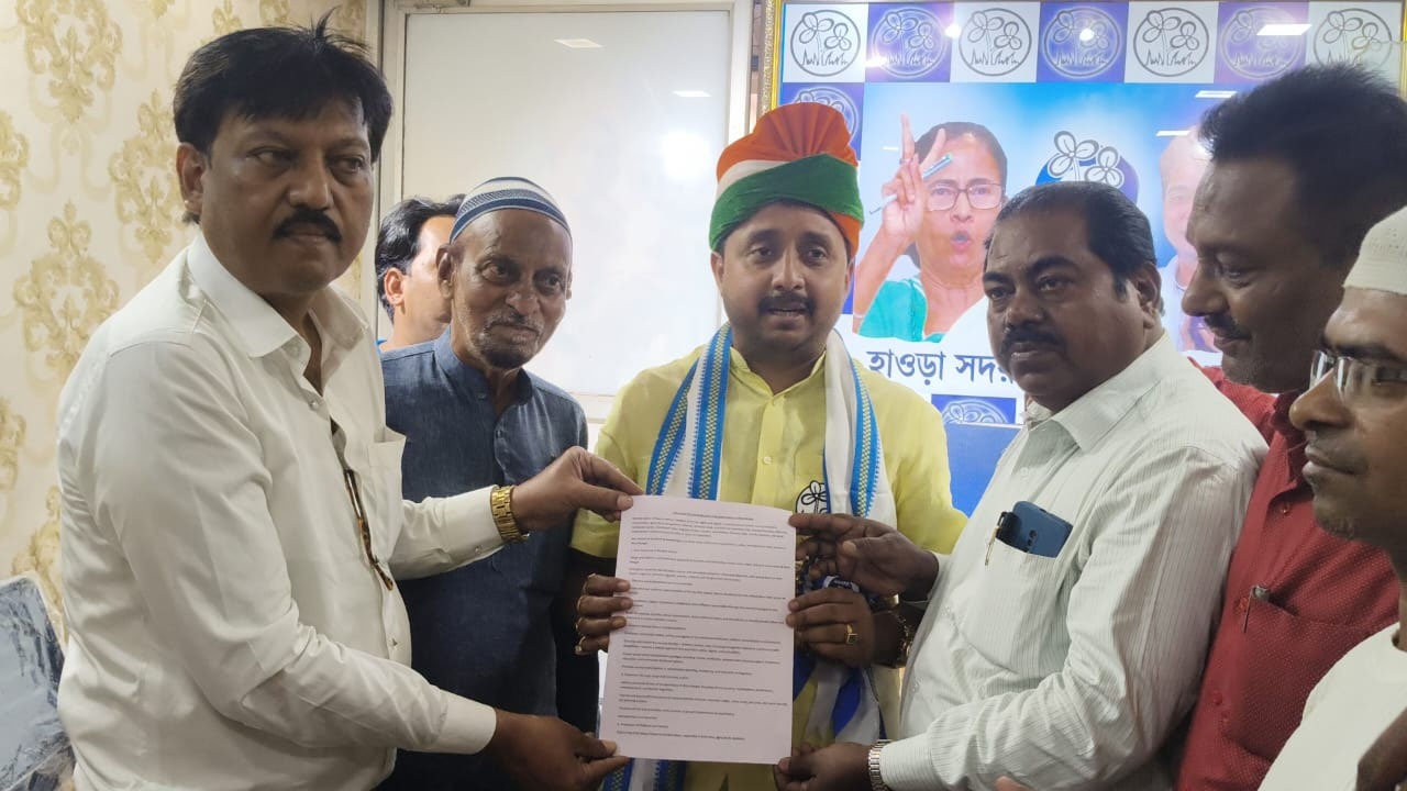 بالی اسمبلی حلقہ کے ترنمول امیدوار کیلاش مشرا کاپرجوش استقبال کیا گیا