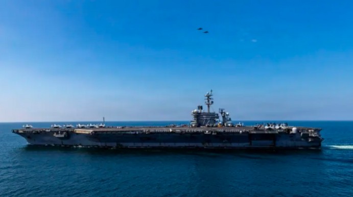 امریکی بحری بیڑے ابراہم لنکن پر سوار امریکی ملاح زخمی ، امریکی بحریہ کا اعلان