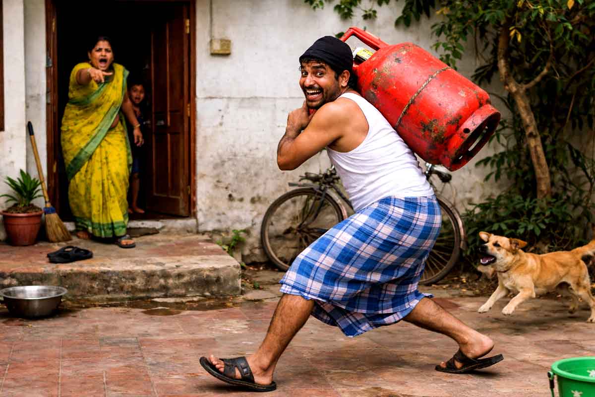 چور گھر میں گھس کر مہنگی زیورات بجائے گیس سلنڈر لے کر ہوا فرار