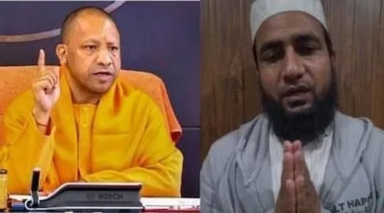 مولاناُعبداللہ سالم قاسمی لنگڑاتے ہوئے تھانے پہنچے، نازیبا بیان کے لئے ہاتھ جوڑکر معافی مانگی، ویڈیو سامنے آیا