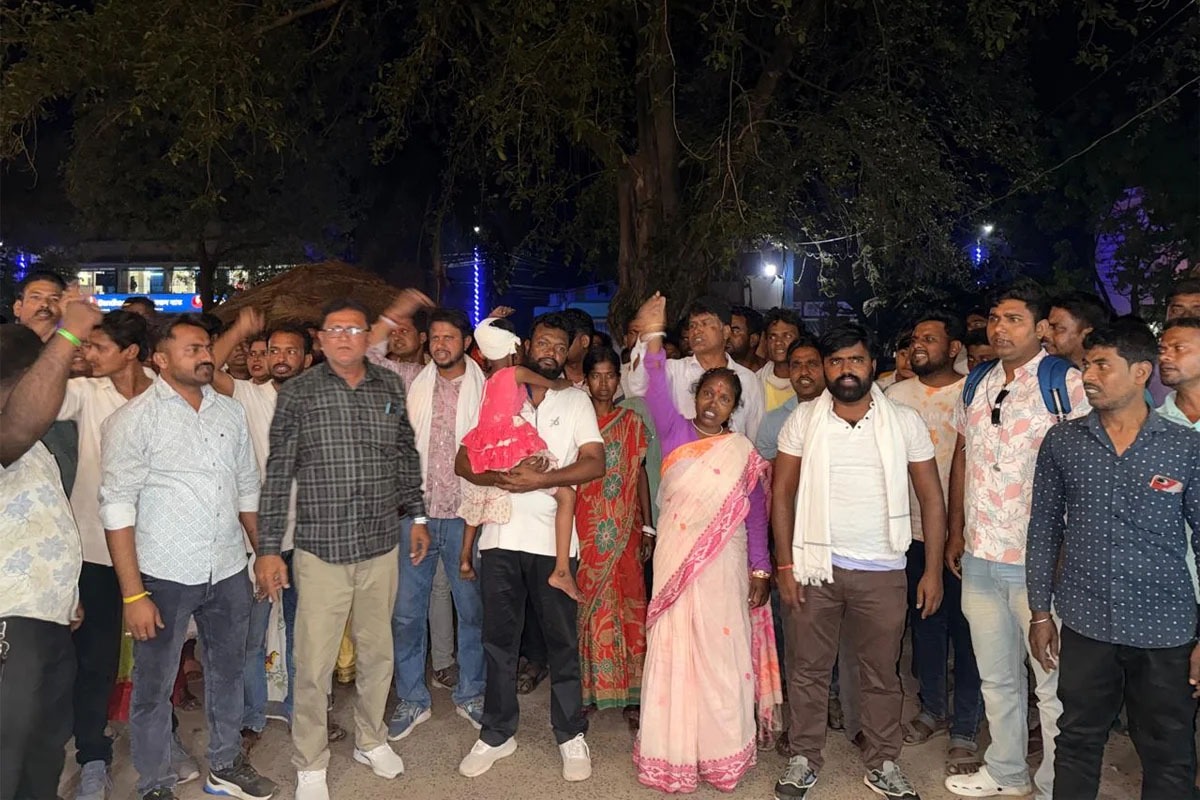 انداس میں بی جے پی کے حملے میں بچے کا سر پھٹ گیا! ترنمول کے احتجاج کے بعد گرفتاری