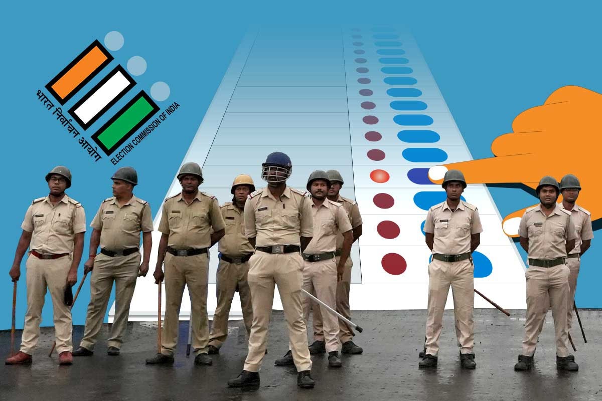 سو پولس افسروں کا تبادلہ کرتے ہوئے انہیں انتخابی فرائض سے الگ کر دیا