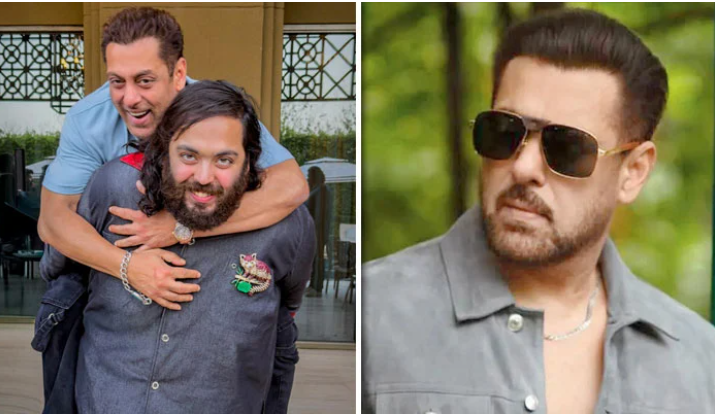 سلمان خان مکیش امبانی کے بیٹے اننت کی پیٹھ پر سوار، دلچسپ تصویر شیئر