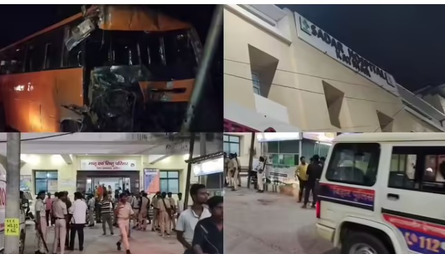 بہار میں خوفناک سڑک حادثہ، 10 افراد ہلاک، بس اور پک اپ میں تصادم