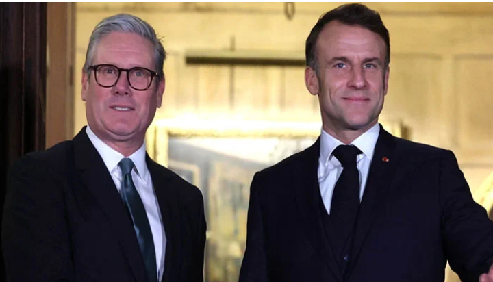 اسٹارمر اور میکرون کا ٹیلی فونک رابطہ، برطانوی وزیراعظم کا مستقل جنگ بندی پر زور