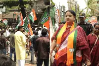 پریانکا ٹبریوال کو روکا گیا! نعرے بازی اور تصادم سے بی جے پی کی مہم کے دوران دھاپا میں کشیدگی