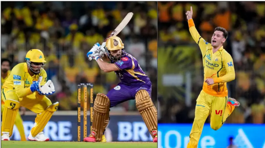 چنئی سپر کنگز  کے خلاف کے کے آر کے بلے بازوں نے کیا مایوس، اب تک نہیں کھلا جیت کا کھاتہ؛ نور احمد چمکے