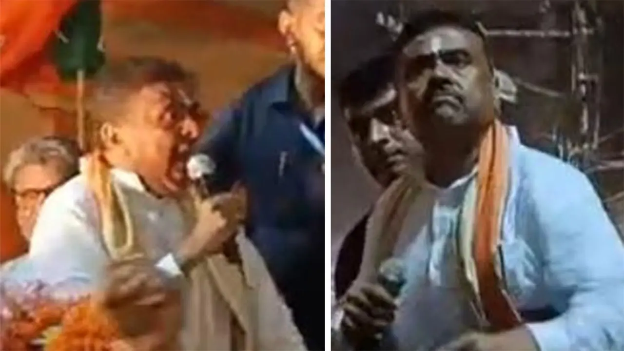 ہوڑہ میں شبھیندو ادھیکاری کے روڈ شو کے دوران ہنگامہ آرائی