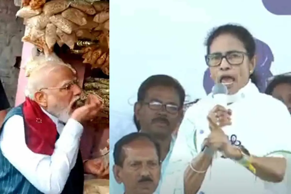 جھال مڑی کھانے پر ممتا بنرجی نے مودی پر سخت تنقید کی