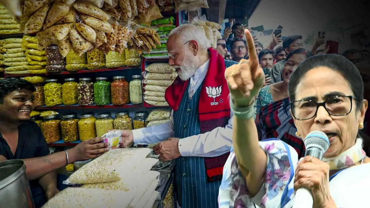 ممتا بنرجی نے مودی کے جھال موری کھانے کو 'ڈرامہ' قرار دیا