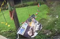 نندی گرام میں ترنمول کانگریس کے پوسٹر اور بینر پھاڑ دیئے گئے