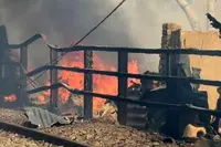 سنتوش پور کی ایک بستگی میں خوفناک آگ لگ گئی