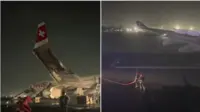 سوئس ایئر طیارے کی دہلی ایئرپورٹ پر ایمرجنسی لینڈنگ، بروقت کارروائی سے ٹل گیا بڑا حادثہ، 6 مسافر زخمی