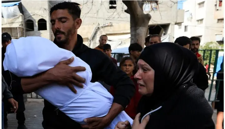 غزہ میں اسرائیلی حملہ ، حاملہ خاتون اور دو بچے شہید