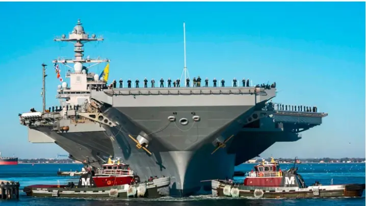 امریکی بحری بیڑے جیرلڈ فورڈ کو مشرقِ وسطیٰ سے نکالنے کا فیصلہ