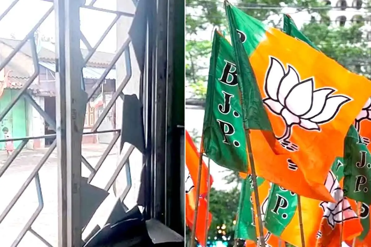 ہلدیا میں ایگزٹ پولز کے نتائج سے پرجوش بی جے پی کارکنوں پر ترنمول کانگریس کے دفتر میں توڑ پھوڑ کا الزام