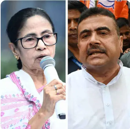 سوویندو ادھیکاری نندی گرام اور بھوانی پور دونوں ہی سیٹوں پر آگے