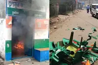 گنتی ختم ہونے سے پہلے ہی تشدد! جاموڑیا میں ترنمول کے دفتر کو آگ لگا دی گئی