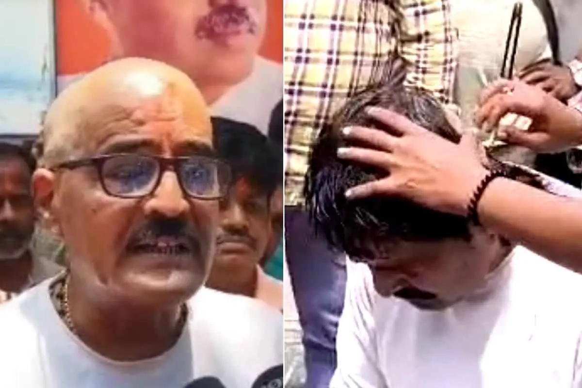 تل' ہونے والے کارکنوں کی روح کے سکون کے لیے دعا، نو منتخب بی جے پی ایم ایل اے نے سر منڈوا کر 'ترپن' (خراجِ عقیدت) پیش کیا۔