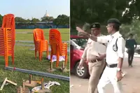 ہفتہ کو بریگیڈ گراونڈ میں نئی حکومت کی حلف برداری کے لیے سیکیورٹی کے سخت ترین انتظامات