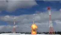 روس نے سرمات بین البراعظمی بیلسٹک میزائل کا کامیاب تجربہ کرلیا