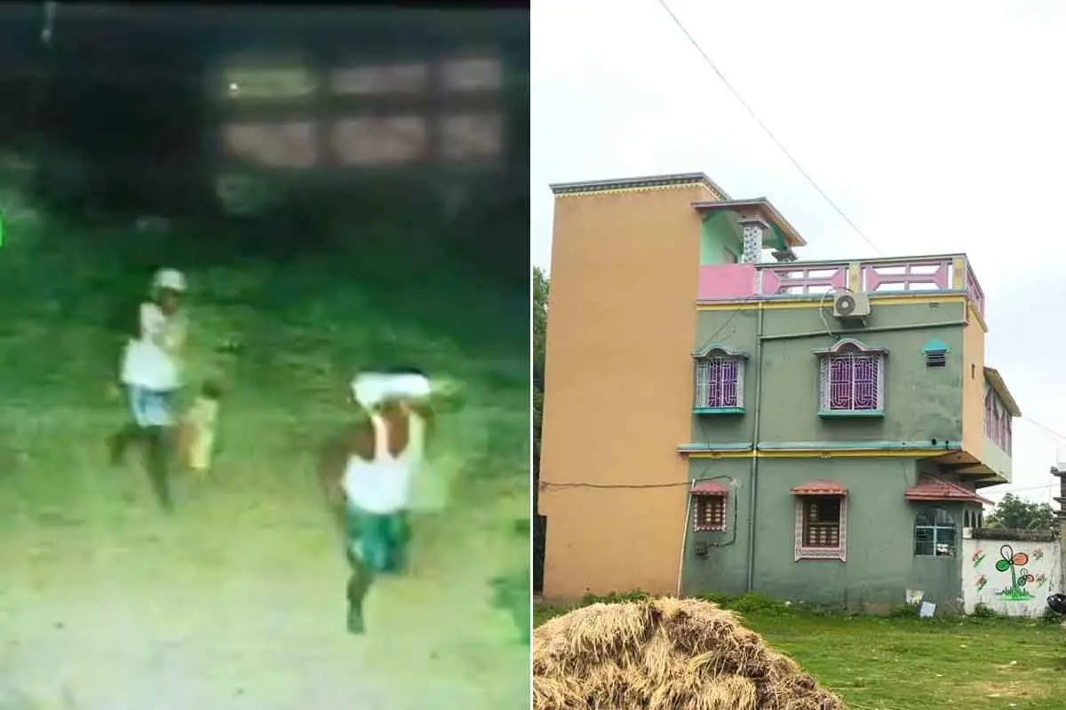 گروہی تصادم کے نتیجے میں ترنمول لیڈر کے گھر پر بمباری! سی سی ٹی وی فوٹیج دیکھ کر 2 افراد حراست میں۔