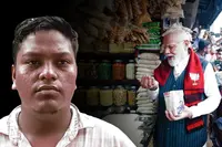 مودی کو جھال موڑی کھلانے والے وکرم کو جان سے مارنے کی دھمکی! دکان کے سامنے سی سی ٹی وی نصب، مرکزی فورسز تعینات۔