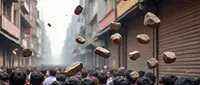 ایک فیس بک پوسٹ نے نوح گاوں میں ہنگامہ برپا کر دیا، پتھراو میں سات افراد زخمی