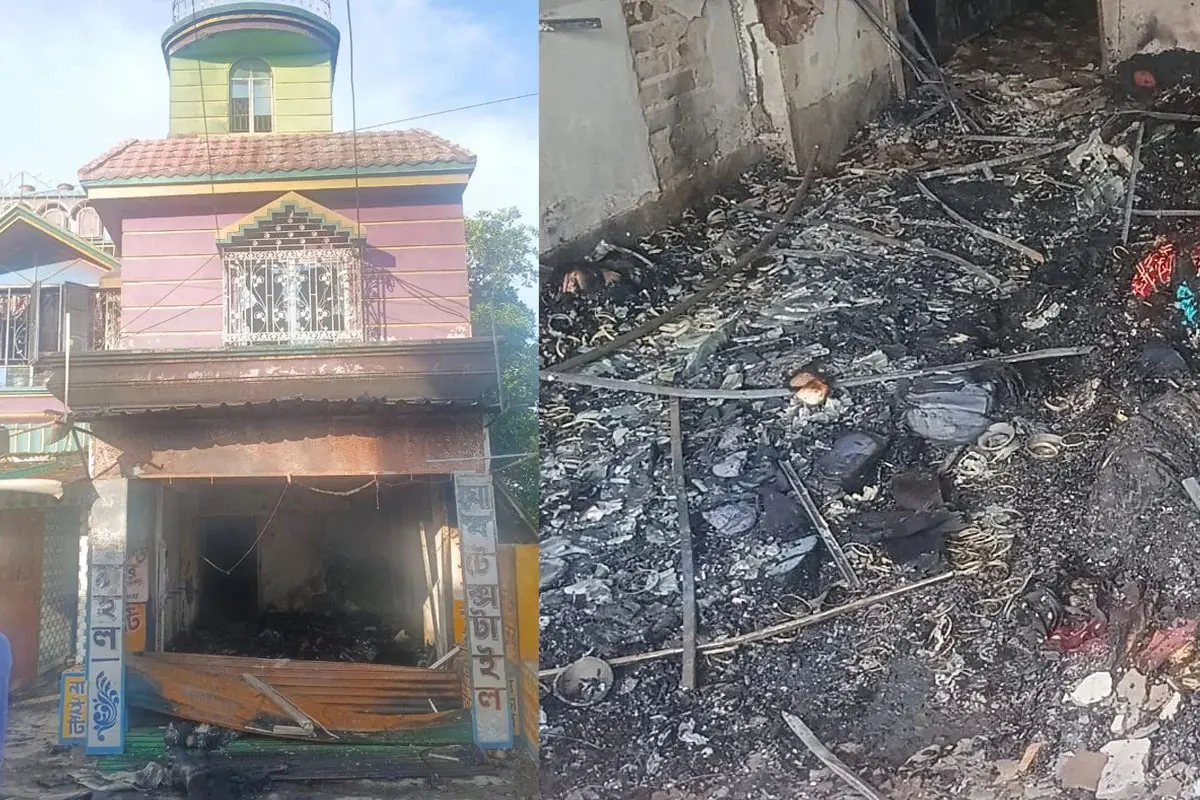 سالان پور میں آگ لگنے ایک ہی خاندان کے 3 افراد جھلس کر زخمی ہوگئے