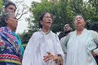 بروئی پور واقعہ کو لے کر ممتا بنرجی نے کالی گھاٹ علاقے میں جلوس نکالا