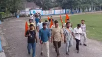 بی جے پی ایم ایل اے کے کیمپس میںآتے ہی اے بی وی پی کا شدید احتجاج