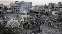 غزہ: اسرائیلی حملے میں مسجد ملبے کا ڈھیر بن گئی، سینکڑوں فلسطینی ایک بار پھر بے گھر