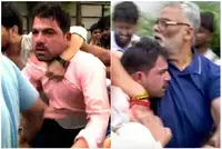 پریس کانفرنس کے دوران پپو یادو پر پھینکی گئی چپل، چاقو لہرانے اور قتل کی سازش کا الزام