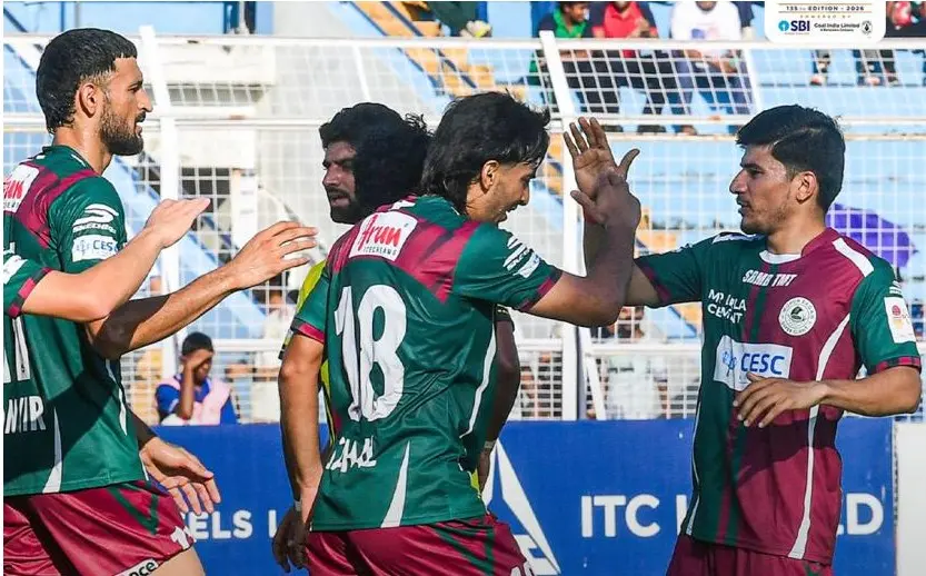 ڈورنڈ کپ: ساہل عبدالصمد کی ہیٹ ٹرک، موہن بگان کی سی آئی ایس ایف کے خلاف 6-0 سے شاندار فتح