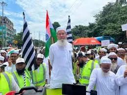 مسجدوں سے مائک ہٹانے اور ایس آئی آر کو لے کر صدیق اللہ چودھیر نے ریلی نکالی