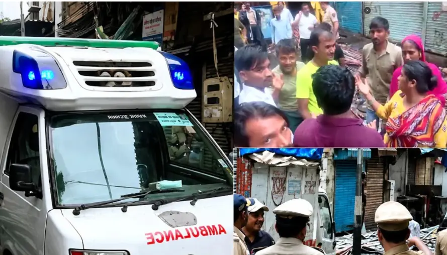 ممبئی کے گھاٹ کوپر علاقہ میں لینڈسلائیڈنگ سے 2 لوگوں کی موت، کم و بیش 8 افراد ملبہ میں دبے