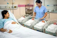 شانتی پور میں ایک خاتون نے بیک وقت چار بچوں کو جنم دیا