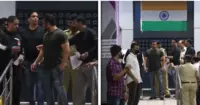 پاپا رازیوں کی سلمان خان کی بھارتی پرچم کیساتھ تصویر بنانے کی کوشش، دلچسپ صورتحال کا سامنا