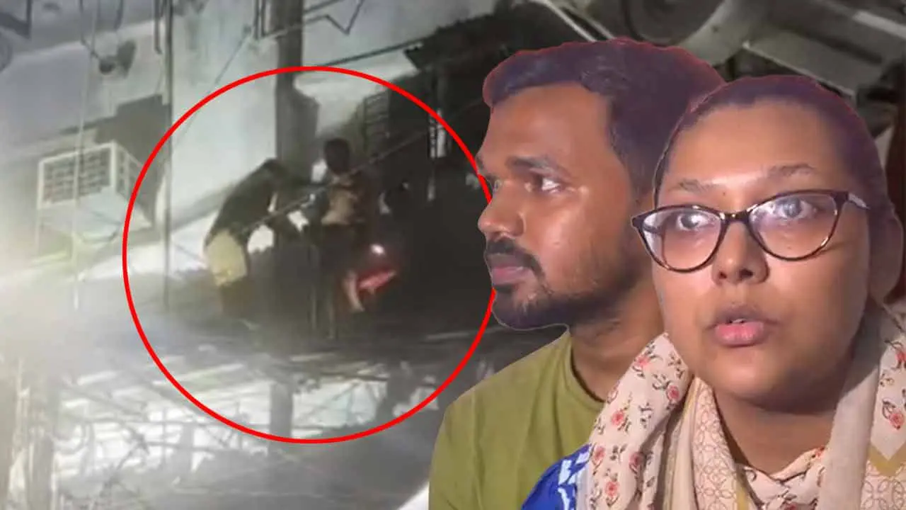 موبائل کی روشنی دیکھ کر ریسکیو کرنے والوں نے آگ میں پھنسے لوگوںکو نیچے اتارا