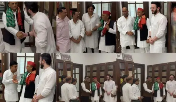 کانگریس کے رکن پارلیمنٹ عمران مسعود کو بڑا جھٹکا، داماد نے تھامی سائیکل، اکھلیش کی موجودگی میں ایس پی میں شمولیت