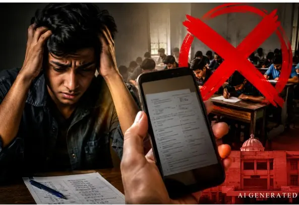 امتحان سے ٹھیک 2 گھنٹے پہلے پرچہ لیک، رائے پور آئی جے کے وی نے کیا  امتحان منسوخ