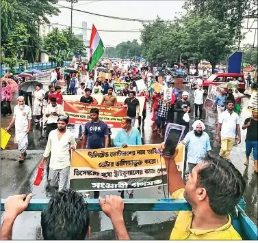 ڈیلیٹ ہوئے ووٹروں نے کولکاتا میں ریلی نکالی