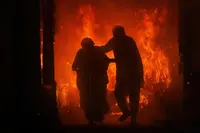 نمتا میں لگی آ گ میںزندہ جل کر بزرگ جوڑے کی موت