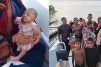 کشتی الٹنے کے بعد بی ایس ایف نے 10 بنگلہ دیشی شہریوں کو بچایا